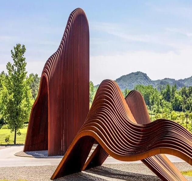 东明锈钢板造型